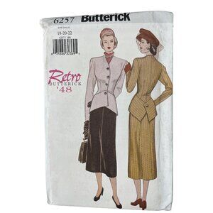 90s Butterick Retro 48 Sewing Pattern Misses Jacket & Skirt Sizes 18-20-22 UNCUT